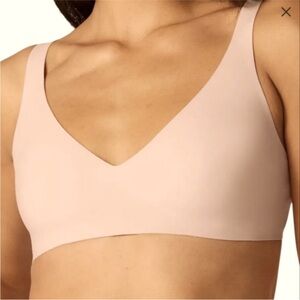 NEW Bombas No Show Plunge Bralette – women’s bra small pink